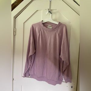American Eagle oversized crewneck sweatshirt jegging fit pink/purple size xs
